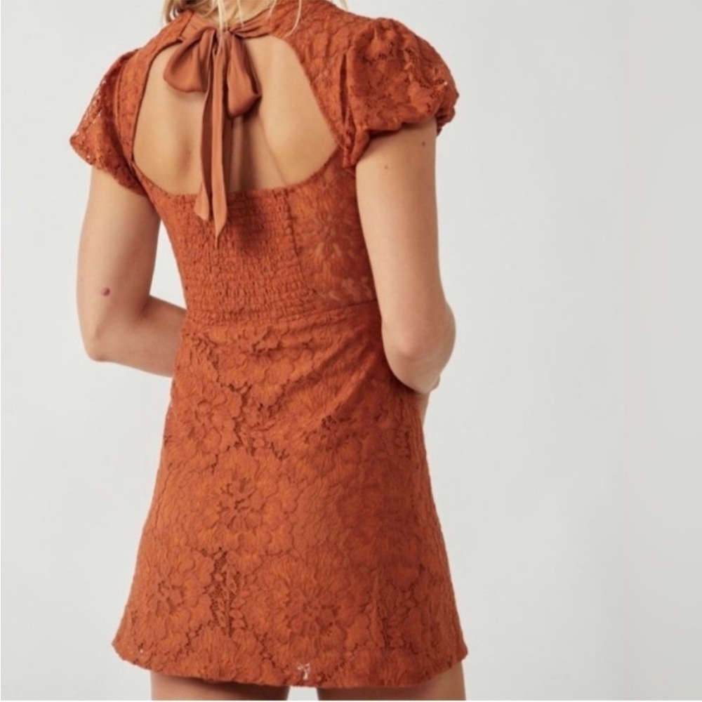 FREE PEOPLE Hailee Lace Mini Dress / Pretty Penny size small NWT - Picture 2 of 10
